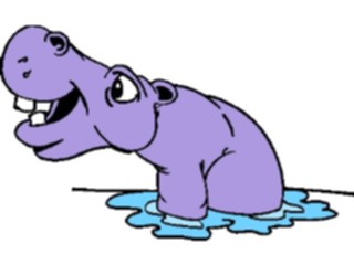 Sticker Custom Preview Image #020401 Animals Cartoons Hippo07