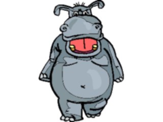 Sticker Custom Preview Image #020403 Animals Cartoons Hippo09