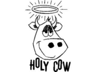 Sticker Custom Preview Image #020429 Animals Cartoons Holy Cow
