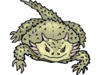 Sticker Custom Preview Image #020431 Animals Cartoons Horn Lizard