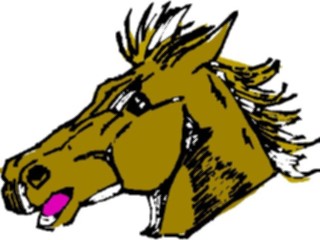 Sticker Custom Preview Image #020434 Animals Cartoons Horse02