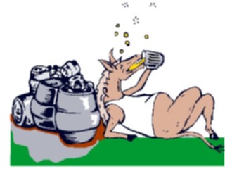 Sticker Custom Preview Image #020471 Animals Cartoons Horse Drinking