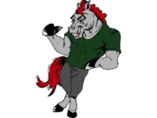 Sticker Custom Preview Image #020473 Animals Cartoons Horse Dude