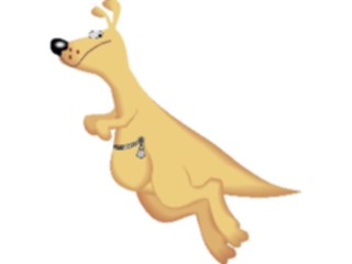 Sticker Custom Preview Image #020545 Animals Cartoons Kangaroo Jumping1