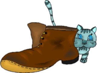 Sticker Custom Preview Image #020557 Animals Cartoons Kitten Hiding