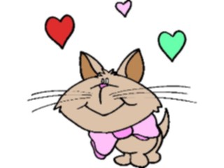 Sticker Custom Preview Image #020559 Animals Cartoons Kitten Loving