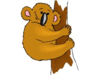 Sticker Custom Preview Image #020571 Animals Cartoons Koala Goofy