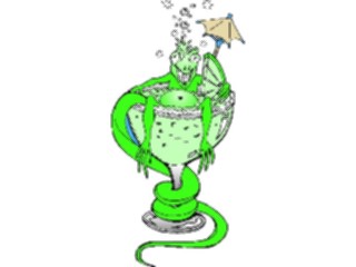 Sticker Custom Preview Image #020696 Animals Cartoons Lizard Sloshed