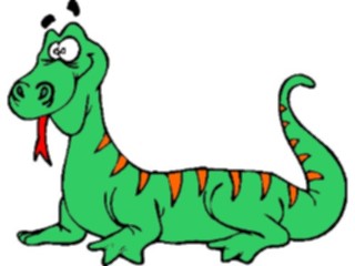 Sticker Custom Preview Image #020697 Animals Cartoons Lizard Wacky