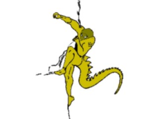 Sticker Custom Preview Image #020699 Animals Cartoons Lizardman2