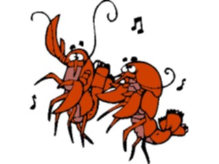 Sticker Custom Preview Image #020720 Animals Cartoons Lobsters Dancing