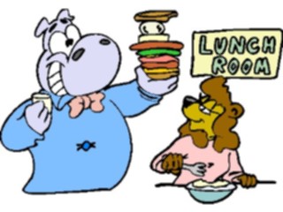 Sticker Custom Preview Image #020722 Animals Cartoons Lunch Room