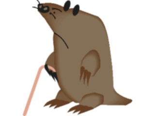 Sticker Custom Preview Image #020749 Animals Cartoons Mole1