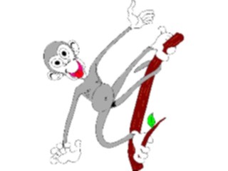 Sticker Custom Preview Image #020755 Animals Cartoons Monkey01
