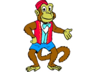 Sticker Custom Preview Image #020782 Animals Cartoons Monkeyin Suit