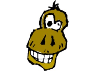 Sticker Custom Preview Image #020787 Animals Cartoons Monkey Nutty