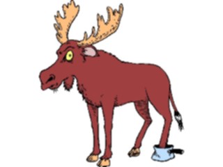 Sticker Custom Preview Image #020841 Animals Cartoons Moose Stuckin Pan