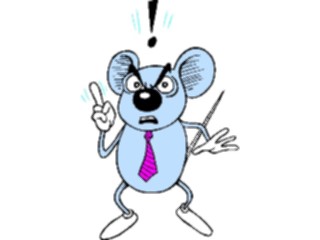 Sticker Custom Preview Image #020893 Animals Cartoons Mouse Angry
