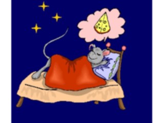 Sticker Custom Preview Image #020912 Animals Cartoons Mouse Dreaming