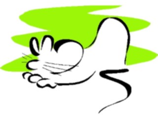 Sticker Custom Preview Image #020969 Animals Cartoons Mouse Stretching
