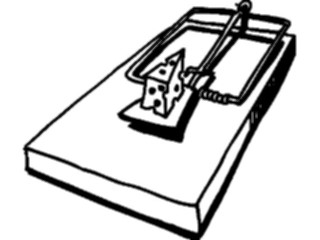 Sticker Custom Preview Image #020973 Animals Cartoons Mouse Trap