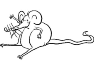 Sticker Custom Preview Image #020976 Animals Cartoons Mouse Waving1