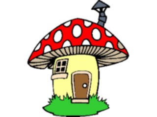 Sticker Custom Preview Image #020990 Animals Cartoons Mushroom House1