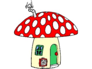 Sticker Custom Preview Image #020991 Animals Cartoons Mushroom House2