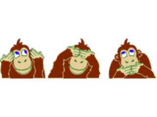 Sticker Custom Preview Image #020997 Animals Cartoons No Evil2