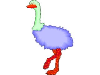 Sticker Custom Preview Image #021030 Animals Cartoons Ostrich6