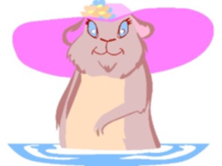 Sticker Custom Preview Image #021054 Animals Cartoons Otterwith Hat