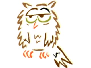 Sticker Custom Preview Image #021062 Animals Cartoons Owl08