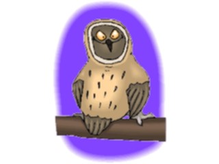 Sticker Custom Preview Image #021083 Animals Cartoons Owl Happy