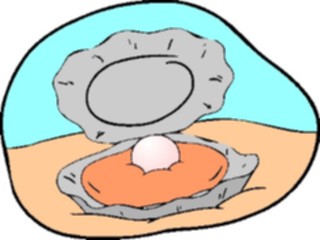 Sticker Custom Preview Image #021103 Animals Cartoons Oysterwith Pearl3