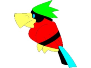 Sticker Custom Preview Image #021128 Animals Cartoons Parrot08