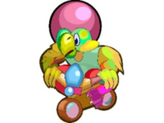 Sticker Custom Preview Image #021146 Animals Cartoons Parrot Biker