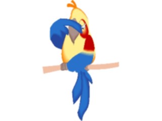 Sticker Custom Preview Image #021153 Animals Cartoons Parrot Thinking