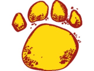 Sticker Custom Preview Image #021154 Animals Cartoons Paw Print1