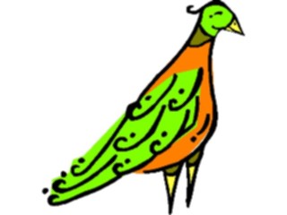 Sticker Custom Preview Image #021160 Animals Cartoons Peacock2
