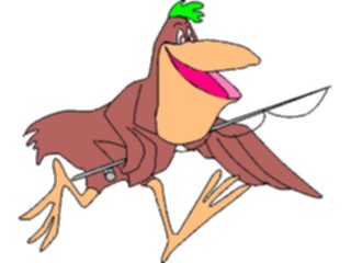 Sticker Custom Preview Image #021174 Animals Cartoons Pelican Fishing3