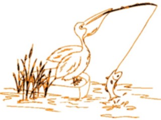 Sticker Custom Preview Image #021175 Animals Cartoons Pelican Fishing4
