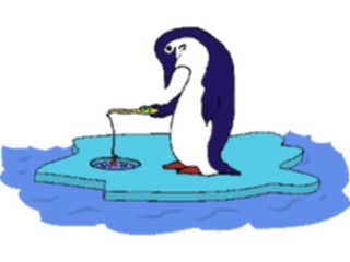 Sticker Custom Preview Image #021202 Animals Cartoons Penguin Fishing4
