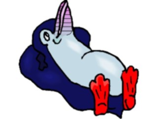 Sticker Custom Preview Image #021214 Animals Cartoons Penguin Resting