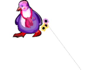 Sticker Custom Preview Image #021216 Animals Cartoons Penguin Shy