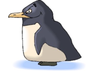 Sticker Custom Preview Image #021219 Animals Cartoons Penguin Stout