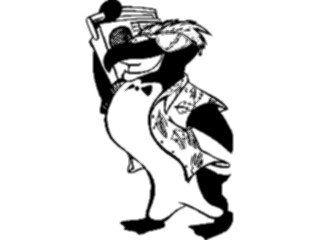 Sticker Custom Preview Image #021223 Animals Cartoons Penguinwith Boombox