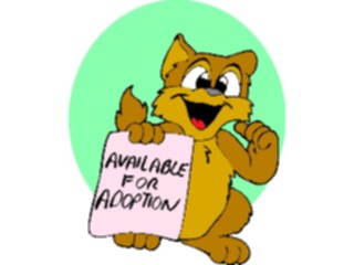 Sticker Custom Preview Image #021236 Animals Cartoons Pet Adoption Cat