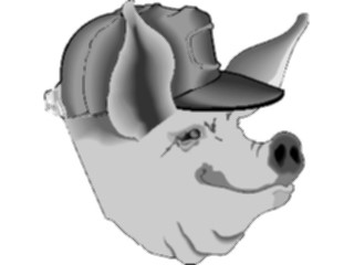 Sticker Custom Preview Image #021241 Animals Cartoons Pig01