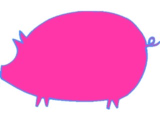 Sticker Custom Preview Image #021243 Animals Cartoons Pig03