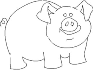 Sticker Custom Preview Image #021245 Animals Cartoons Pig05